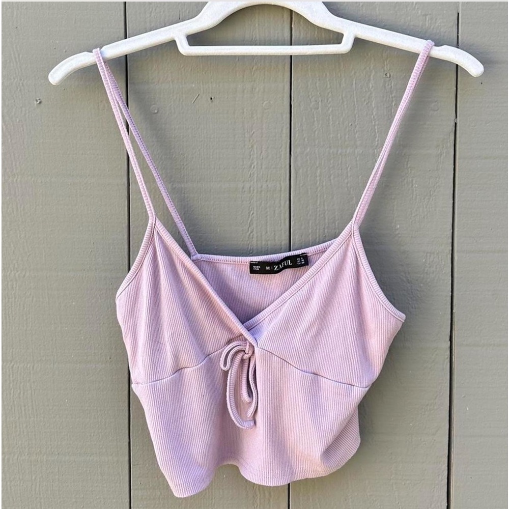 sweet purple cropped tanktop. size S/M